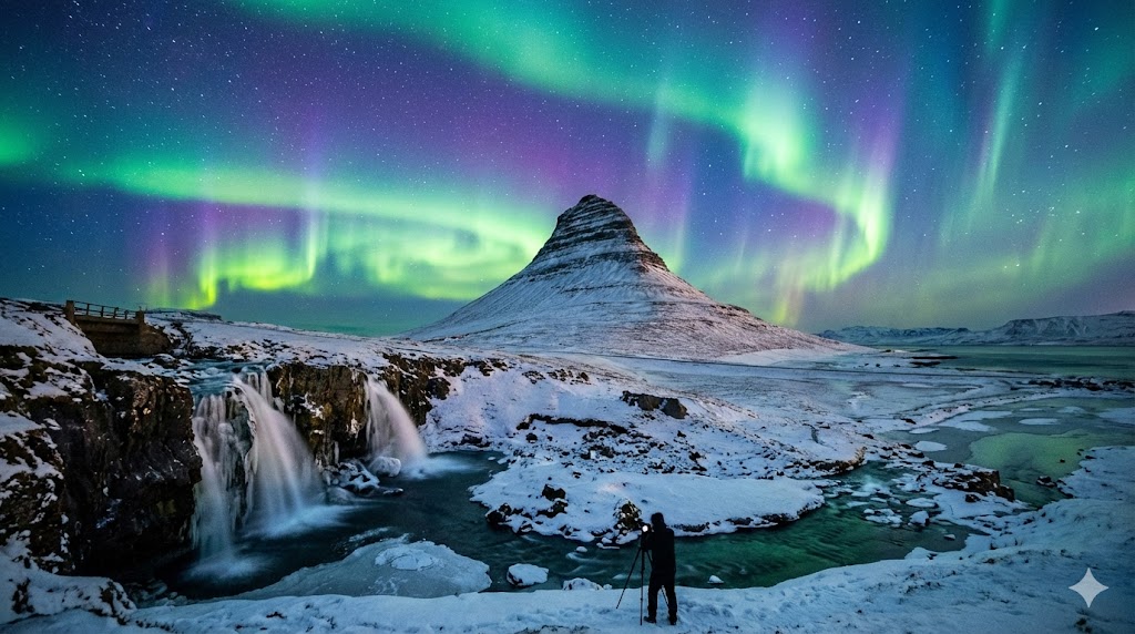 Kirkjufell: Gunung "Topi Penyihir" spot foto Aurora paling ikonik.